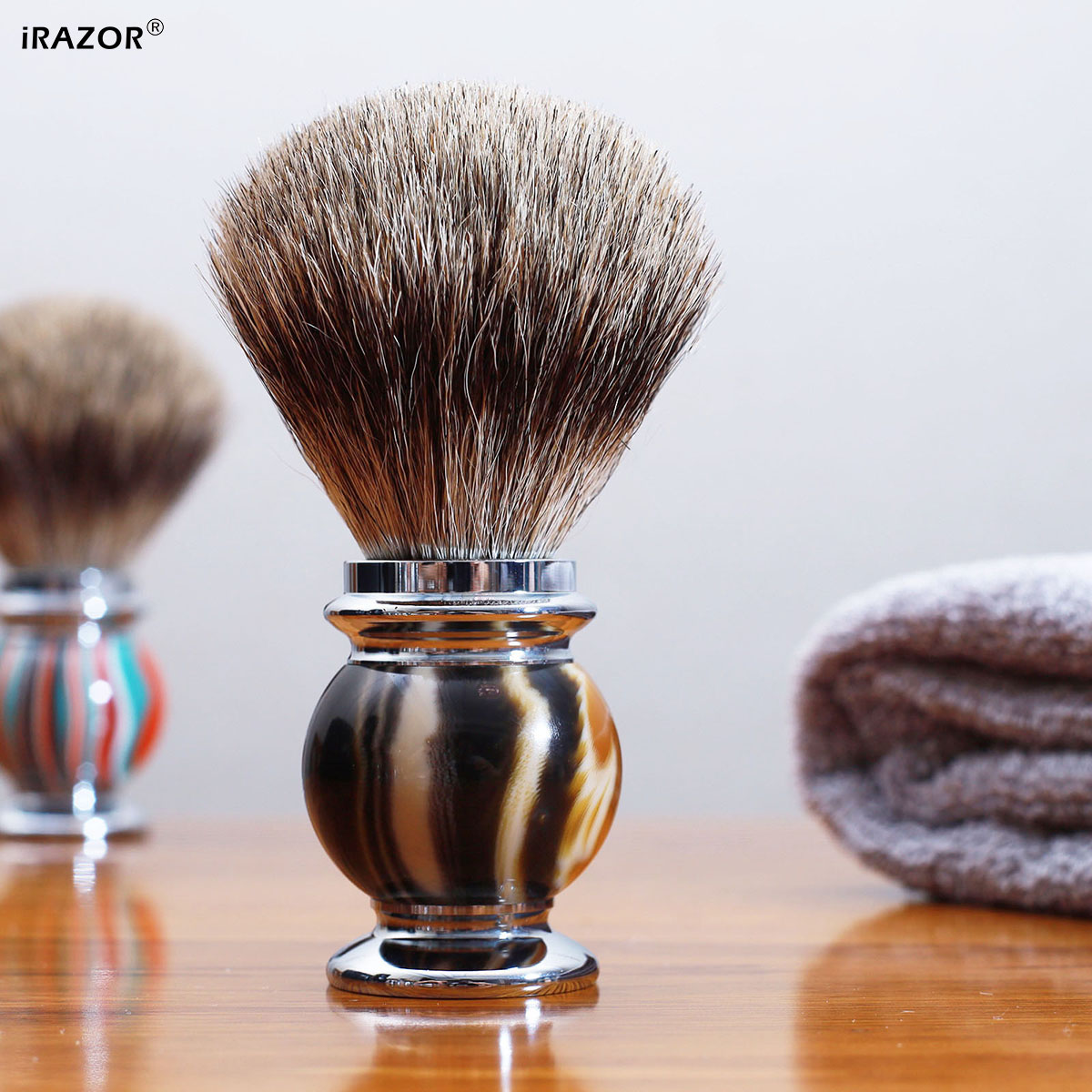 Men'S Grooming Organizer - iRAZOR Silvertip Rasierpinsel für Männer, ultraweicher,