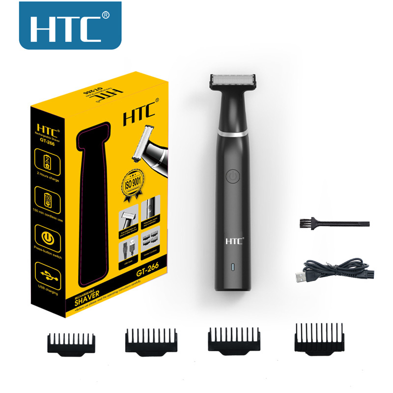 Eyebrow Razor Trimmer - HTC Elektrischer Leistenhaarschneider für Herren, Schamhaarschneider,