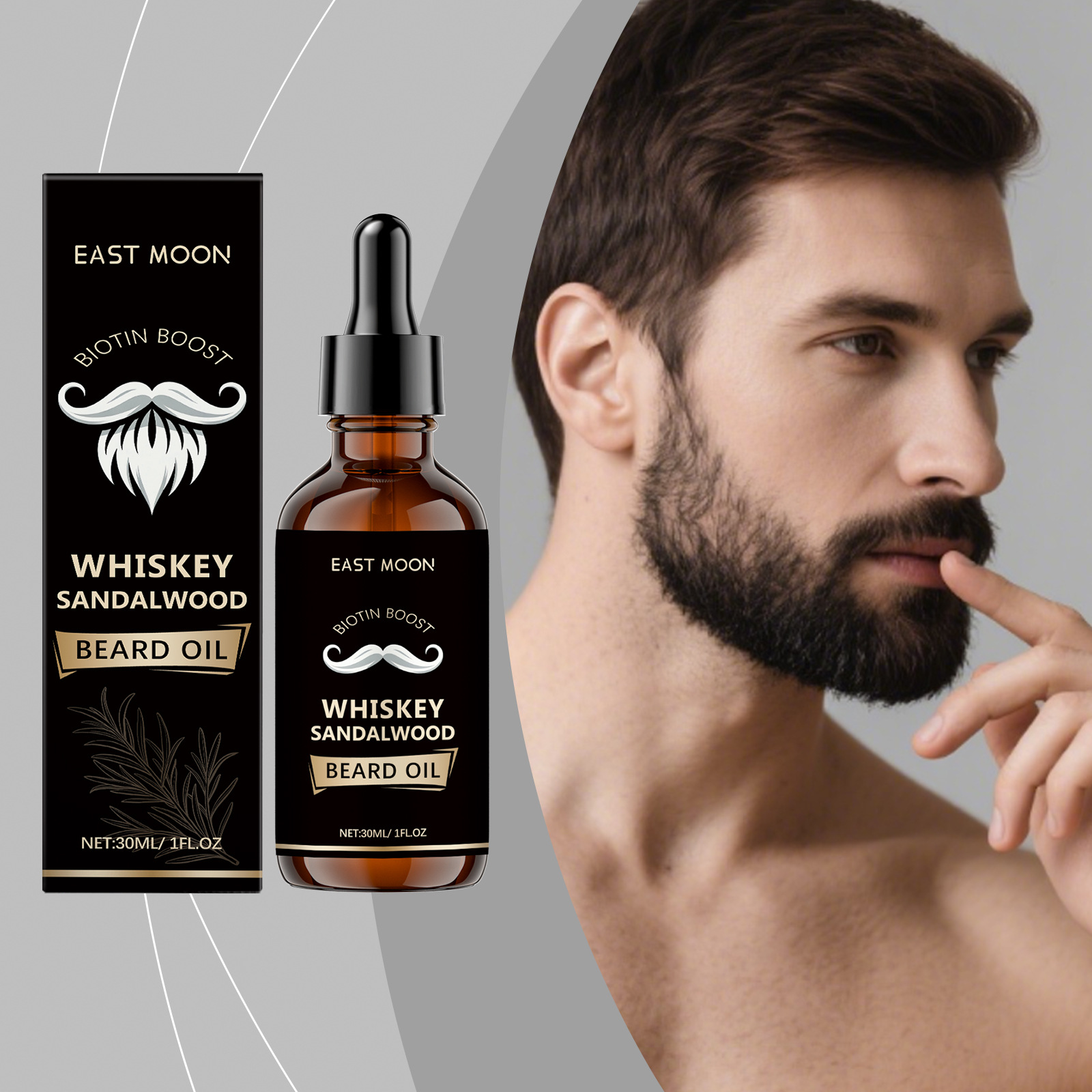 Men'S Grooming Tonic - East Moon Rosmarin Bartpflegeöl Pflege und