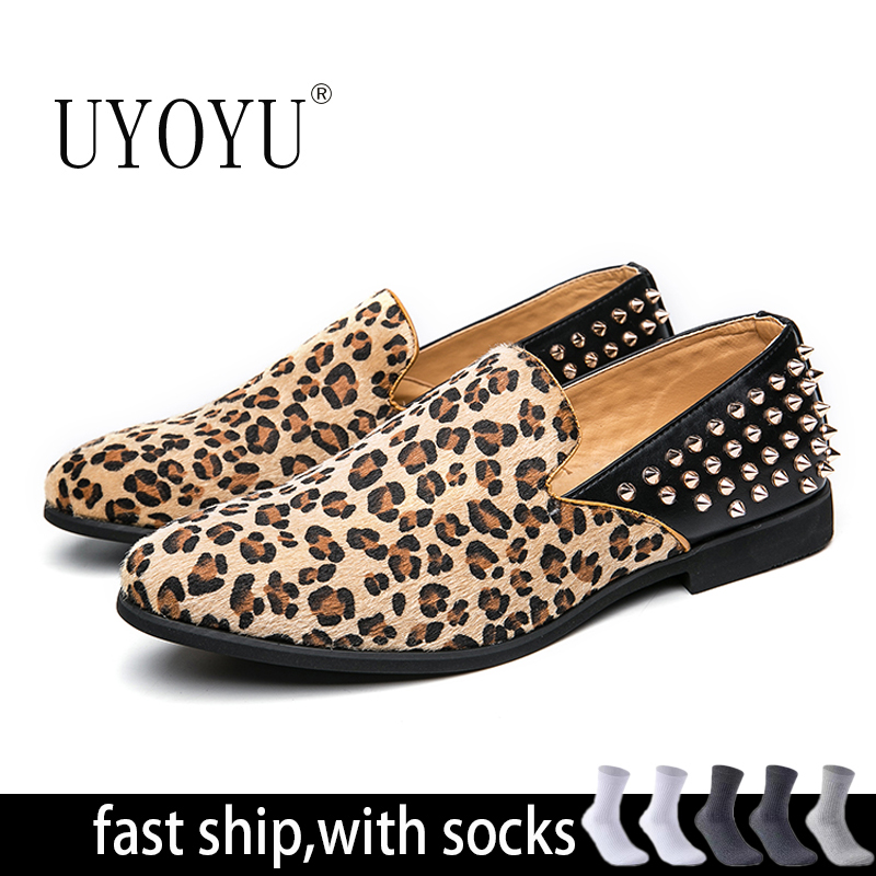Men'S Grooming Oxford - Neue Männer Kleid Schuhe Leopard Leder