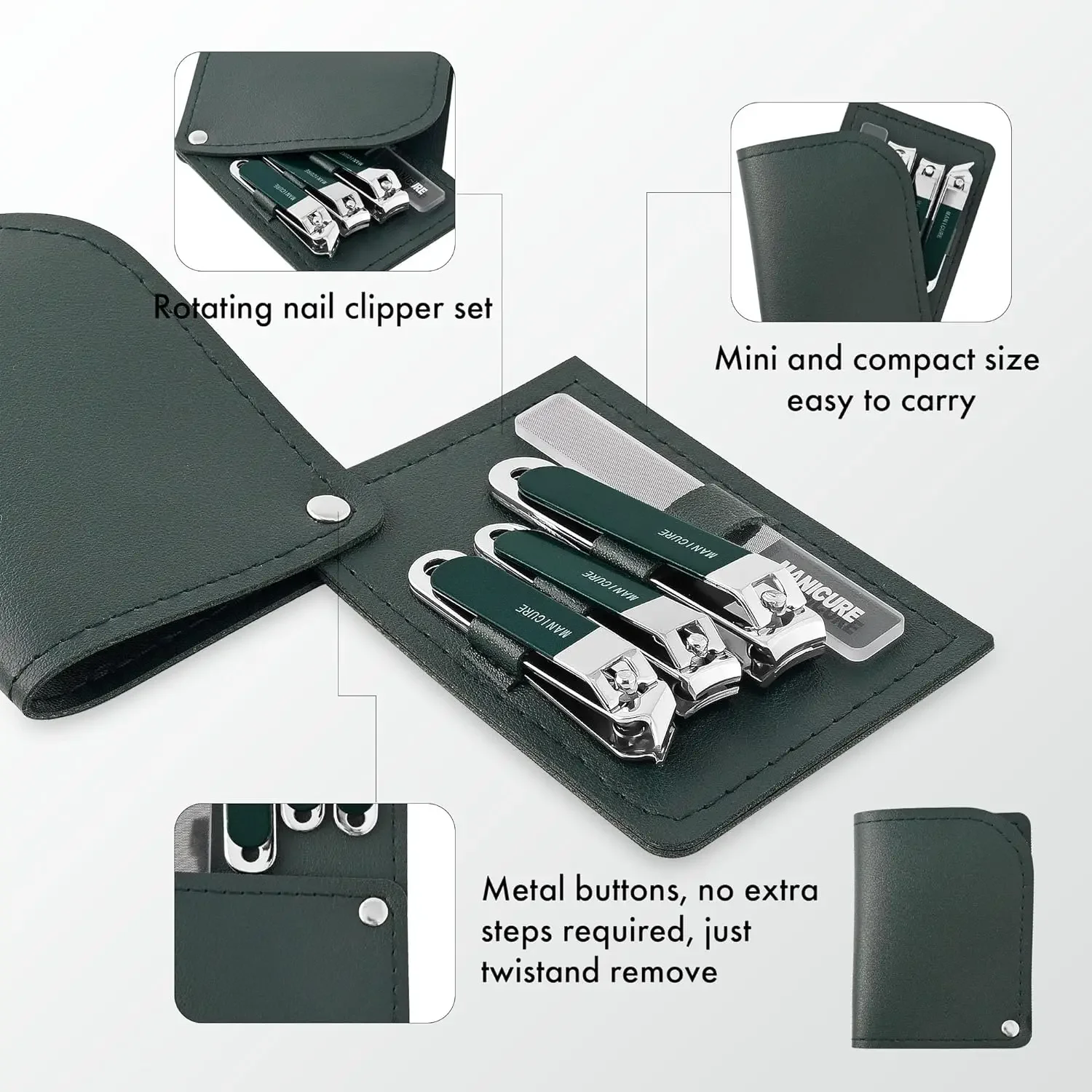 4-teiliges Nagelknipser-Set au – Mens Grooming Travel Kit Bewertung und Preis