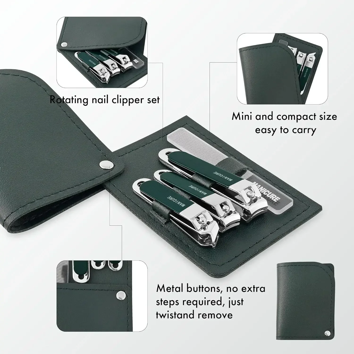 4-teiliges Nagelknipser-Set fü – Mens Grooming Travel Kit Bewertung und Preis