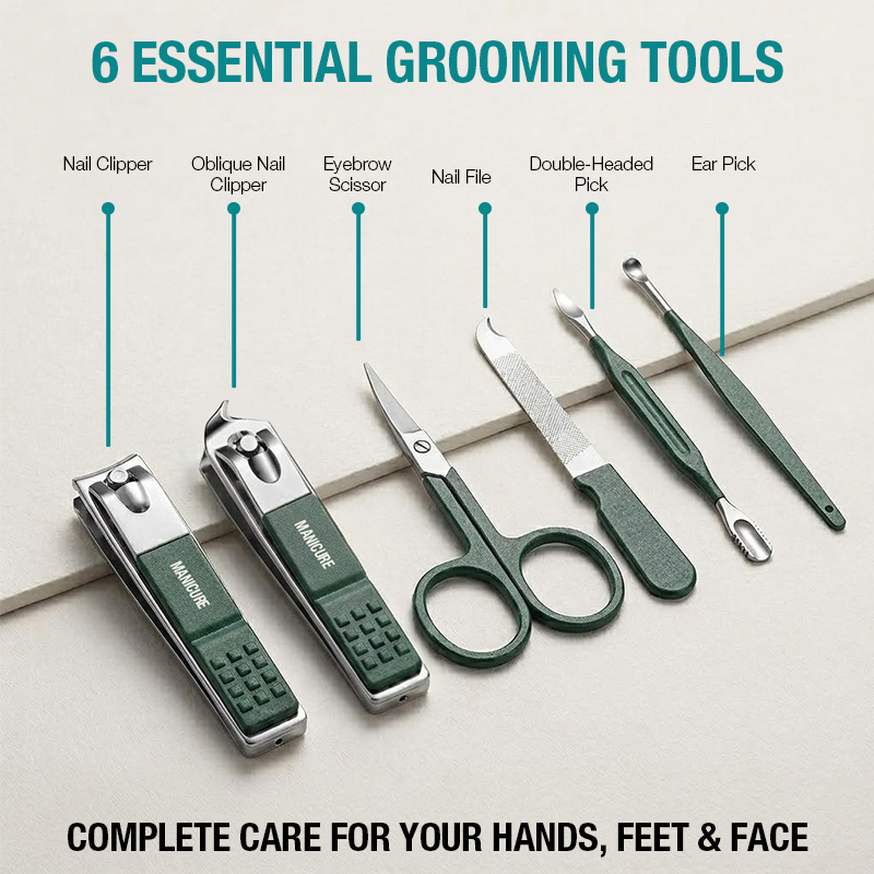 6-in-1 tragbares Nagelknipser- – Mens Grooming Travel Kit Bewertung und Preis