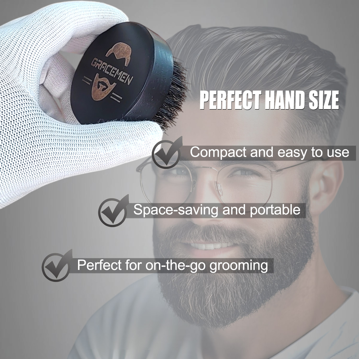 Runde Bartbürste für Männer –  – Men'S Grooming Organizer Bewertung und Preis