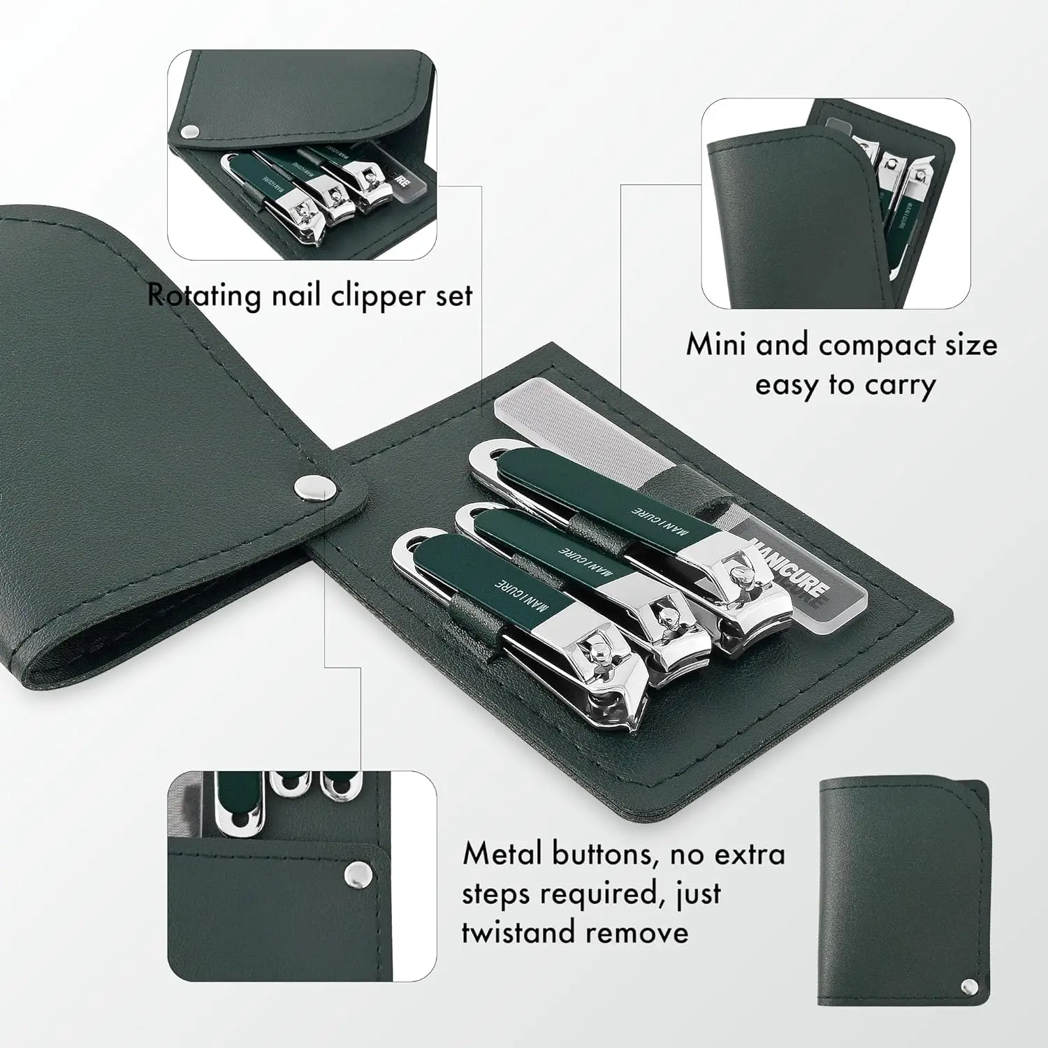 4-teiliges Maniküre-Reiseset f – Mens Grooming Travel Kit Bewertung und Preis