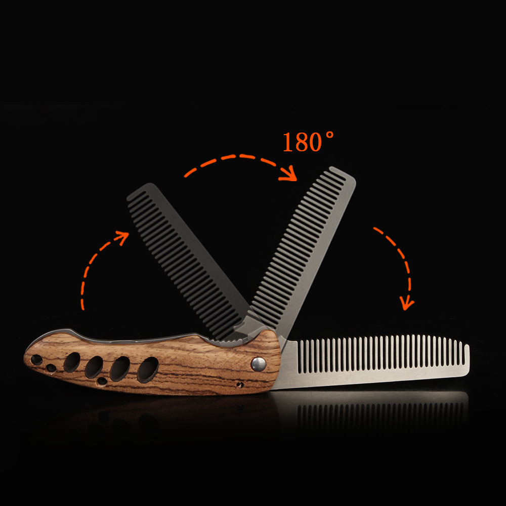 Klappbarer Bartkamm aus Massiv – Mens Grooming Travel Kit Bewertung und Preis