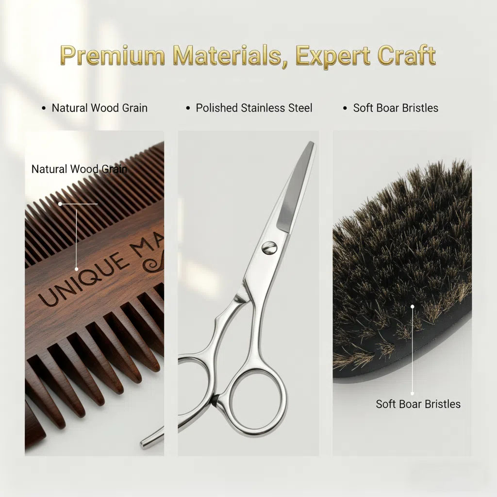 UNIQUE MAN Herren-Bart-Set, sc – Men'S Grooming Organizer Bewertung und Preis