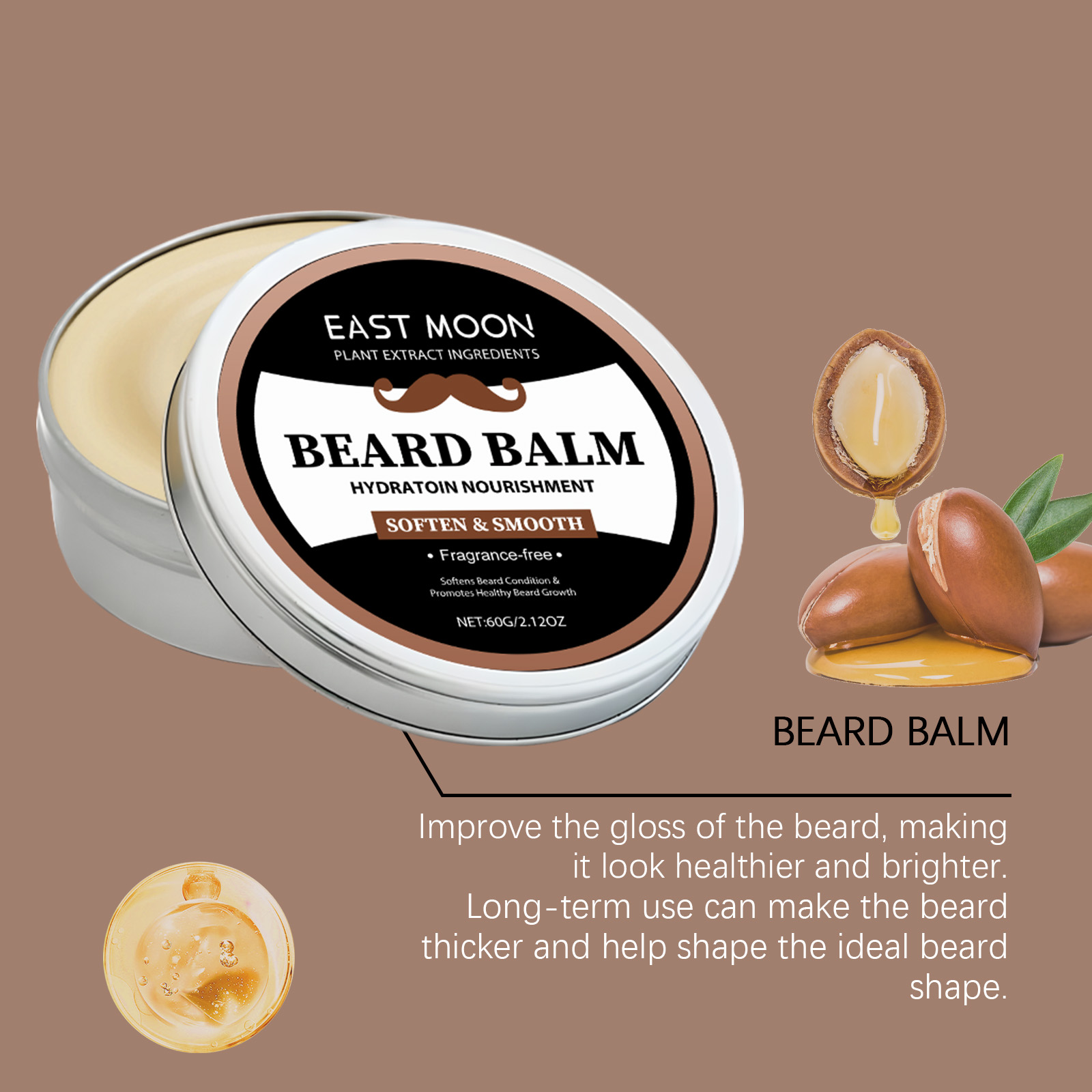 Bartbalsam für Männer, 60 g, p – Men'S Grooming Tonic Bewertung und Preis